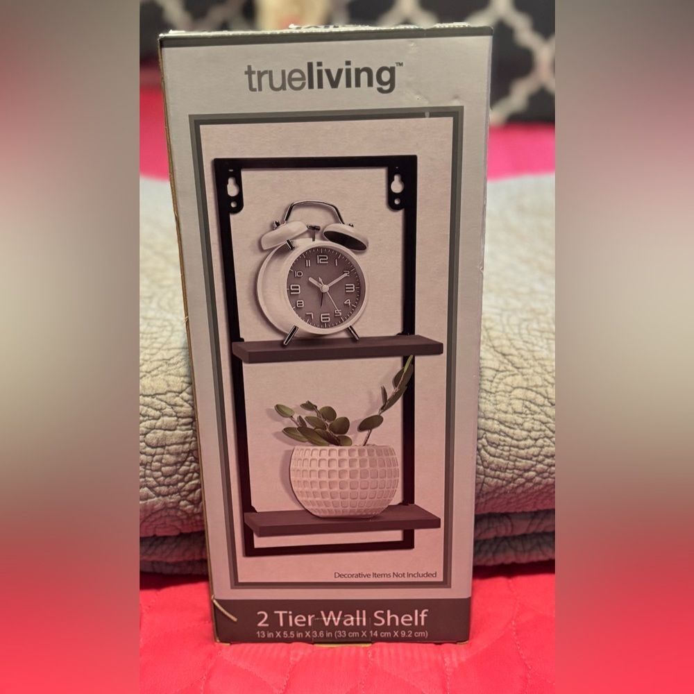 NEW! 2 Tier Wall Shelf
NWT 

13 in X 5.5 in X 3.6 in (33 cm X 14 cm X 9.2